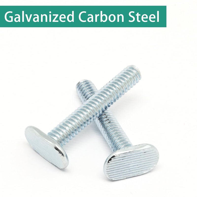 BUXIMN 22pcs 1/4"-20 T Track Bolts for T Track, 1-1/2" Length Universal T-Slot Bolts, T-Thread Bolt for Woodworking - Image 4